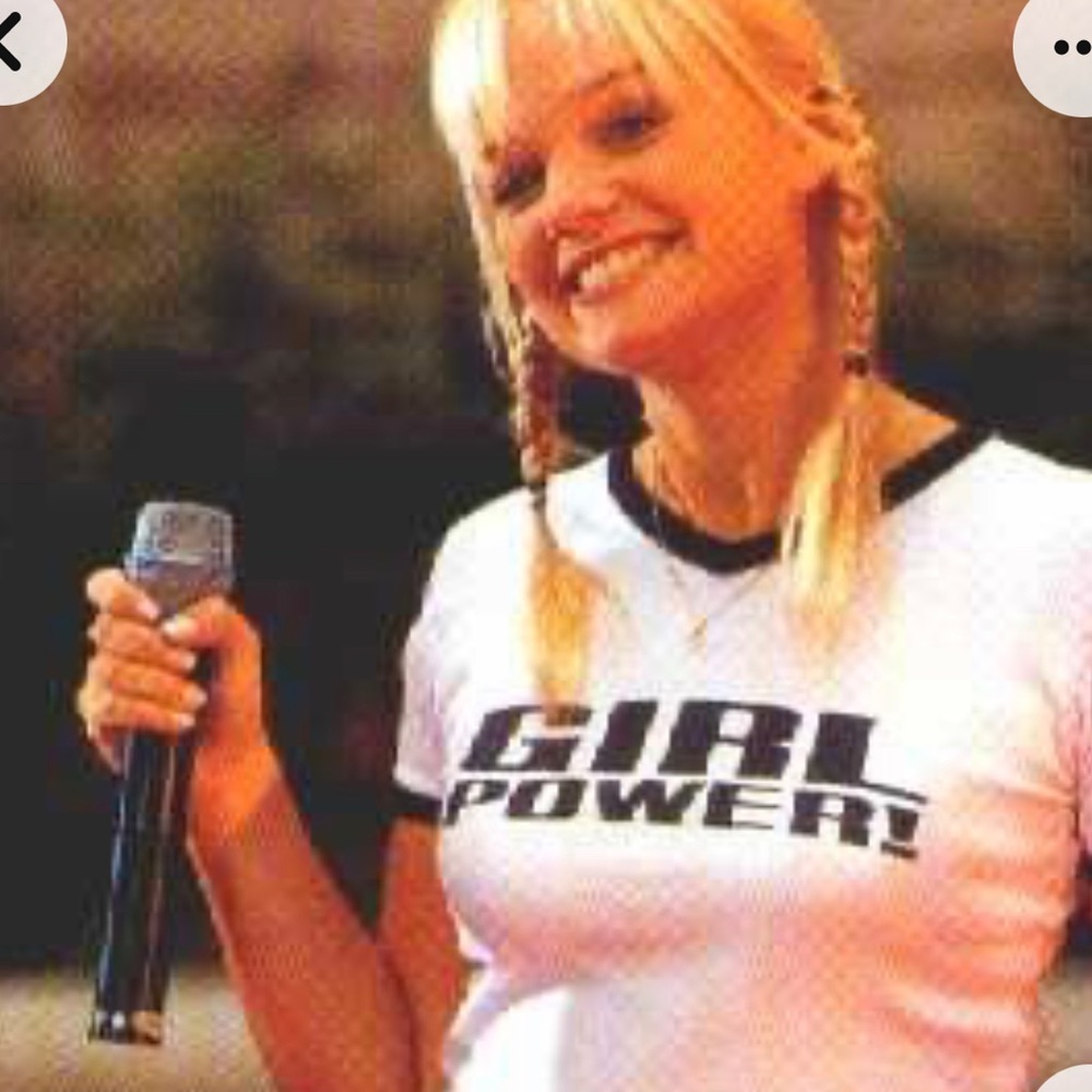 Girl Power cropped T Shirt - small